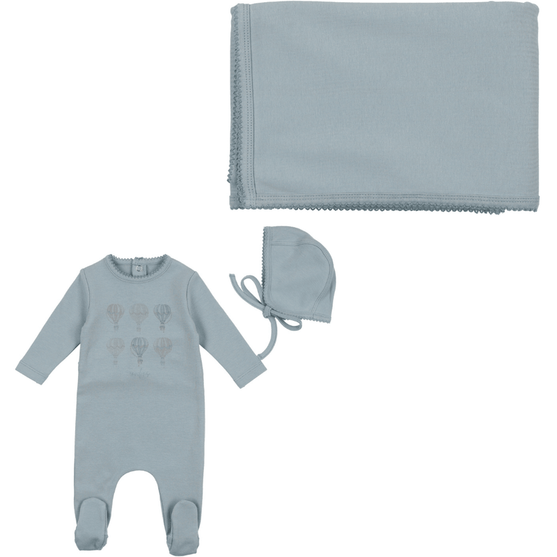 Bee & Dee Hot Air Balloon Print Collection Layette Set