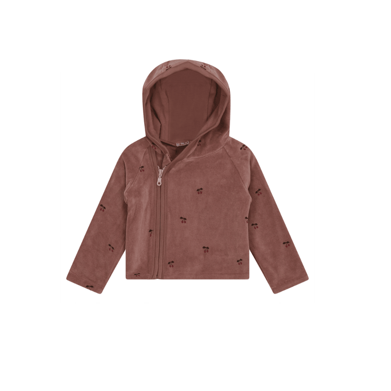 Lux Velour Jacket w/Cherry Print