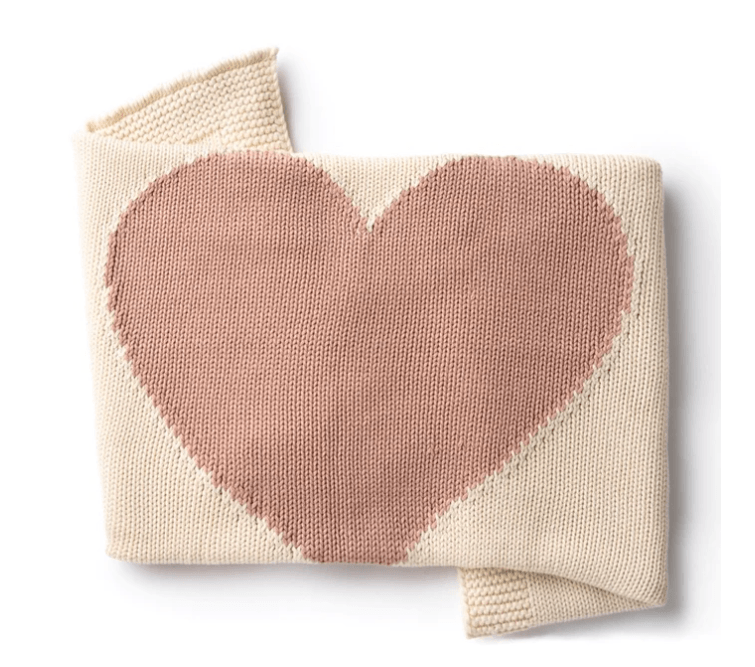 Domani Home Heart Knit Blanket