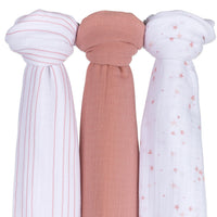 Elys & Co 3 pack muslin swaddles