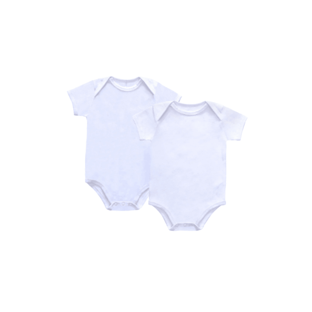 Petit Clair White Short Sleeves Onesie Undershirts